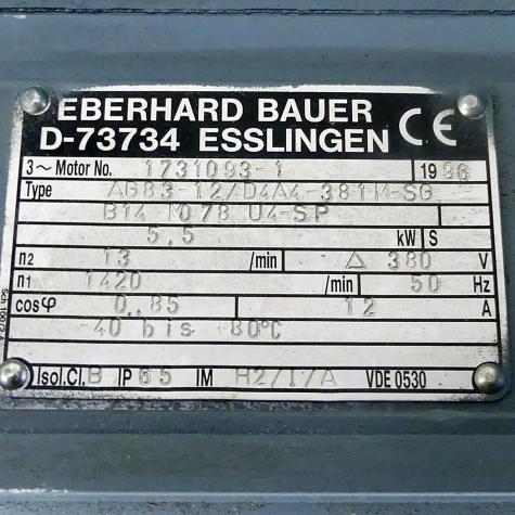 Flachgetriebemotor mit Bremse  Neu