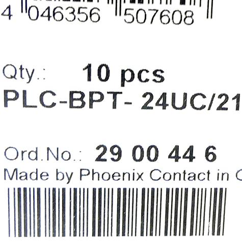 10x PLC-BPT- 24UC/21 