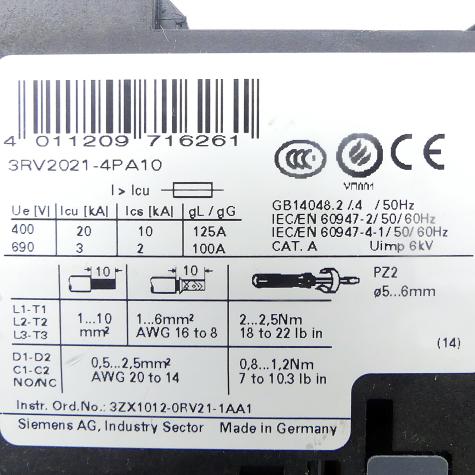 Leistungsschalter  Gebraucht