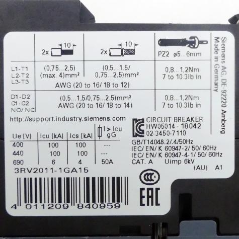 Sirius Motor protection switch  
