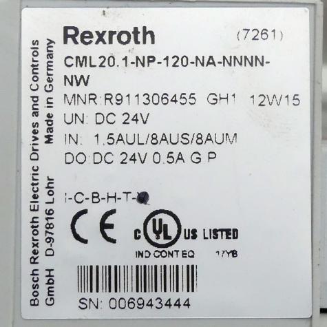 IndraControl L20 CML20.1-NP-120-NA-NNNN-NW Used