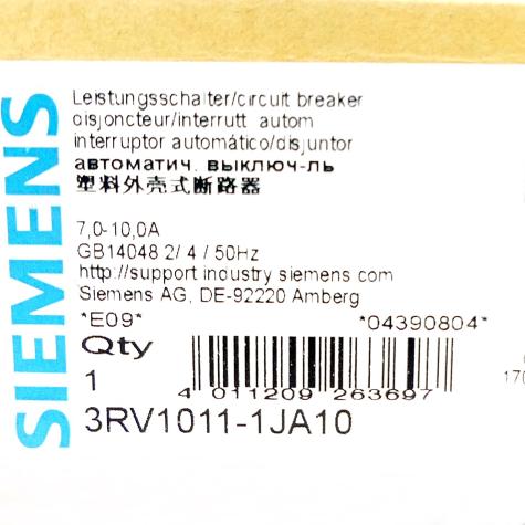 Leistungsschalter 3RV1011-1JA10 