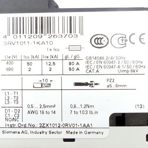 Sirius Circuit breaker  Refurbished