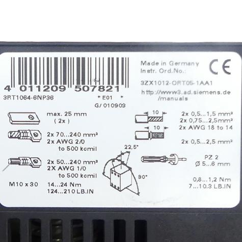 Power contactor  Used