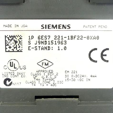 Simatic S7-200 Spare part 6ES7 221-1BF22-0XA0 Used