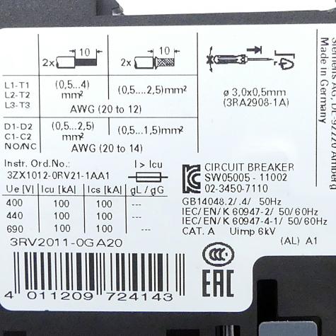 Circuit breaker  Used