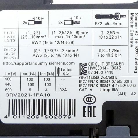 Circuit breaker  Used