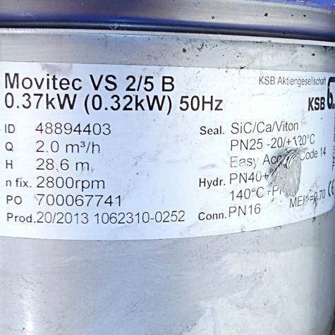 Inlinepumpe Movitec VS 2/5 B Gebraucht