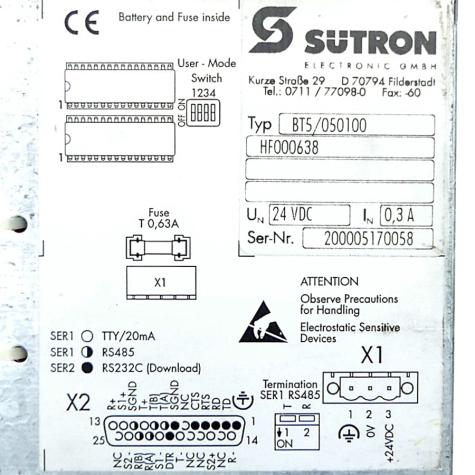 Control Panel BT5/050100 Gebraucht