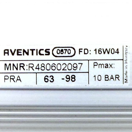 Profile cylinder PRA-DA-063-0098-0-2-2-1-1-1-BA New