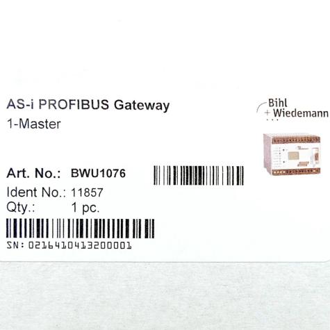 AS-i PROFIBUS Gateway 11857 New FS