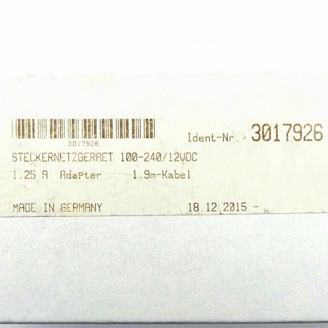 Steckernetzgerät 3017926 Neu OVP