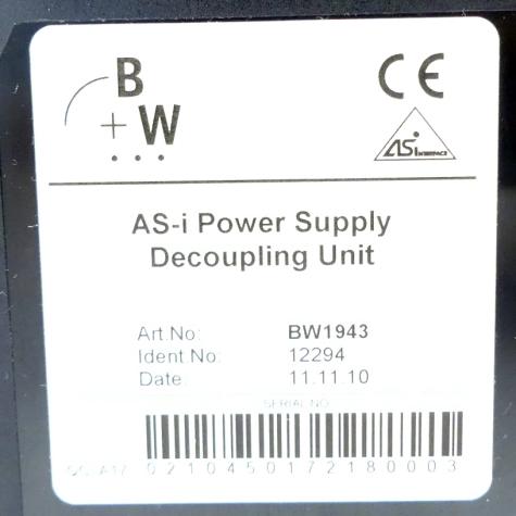 power supply decoupling ASi BW1943 Refurbished