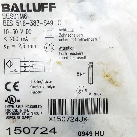 Inductive standard sensor BES01M6 New FS