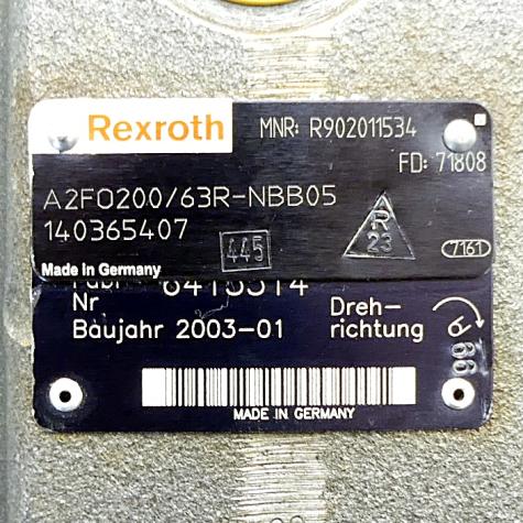 Axialkolbenpumpe A2FO200/63R-NBB05 Gebraucht