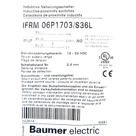 Inductive proximity switch  New FS
