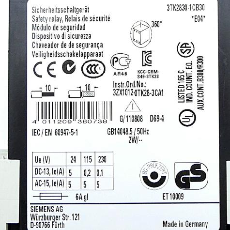 Safety switching device  Used