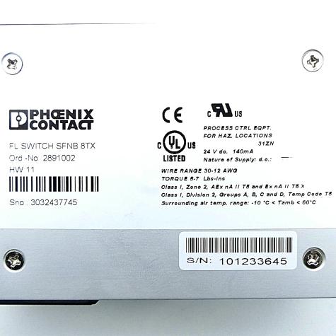 Industrial Ethernet Switch SFNB 8TX  