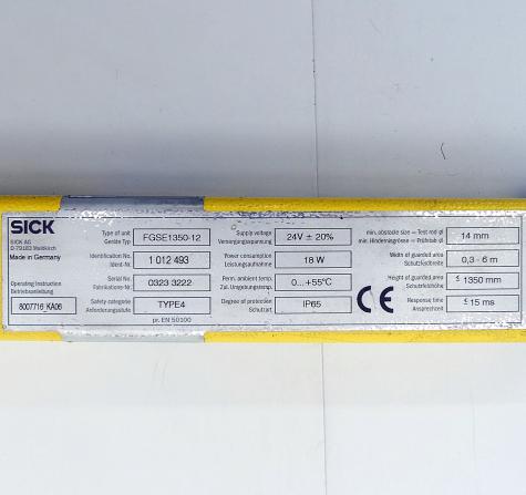 Sicherheitsvorhang Empfänger FGSE1350-12 Gebraucht