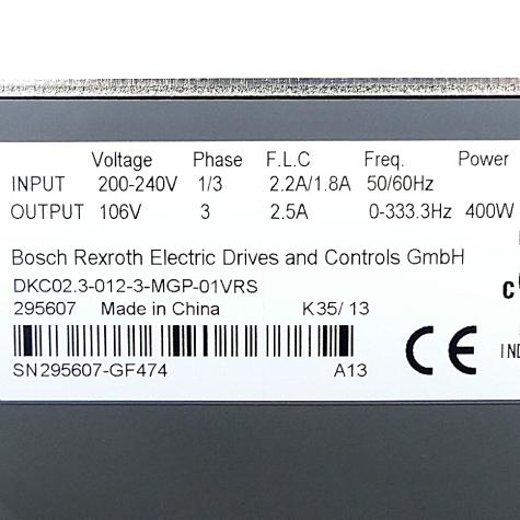 Servo controller DKC02.3-012-3-MGP-01VRS Neuwertig