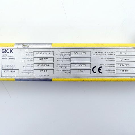 Sicherheitsvorhang Sender FGSS300-13 Gebraucht
