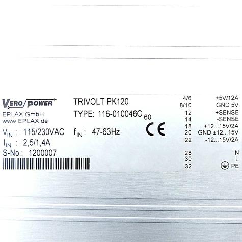 EPLAX  Power supply TRIVOLT PK120 New FS