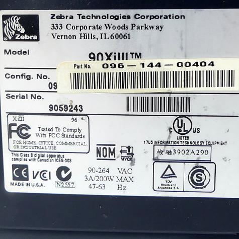 Label printer 96Xilll Used