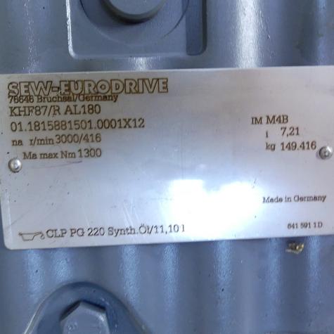 Getriebemotor KHF87/R AL180 Gebraucht