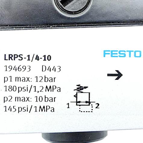 Precision pressure regulator 194693 