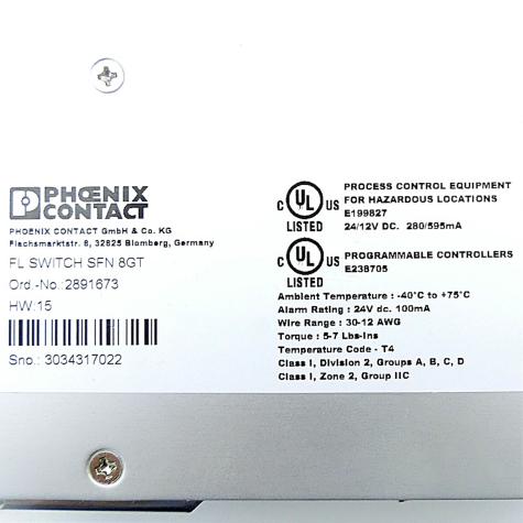 Industrial Ethernet switch FL SWITCH SFN 8GT Neuwertig