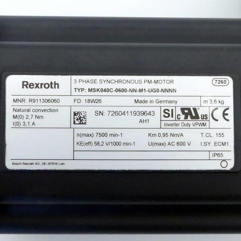 Permanent Magnet Motor MSK040C-0600-NN-M1-UG0-NNNN Gebraucht