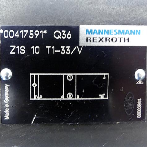 Rückschlagventil Z1S 10 T1-33/V Z1S 6 T1-33/V 