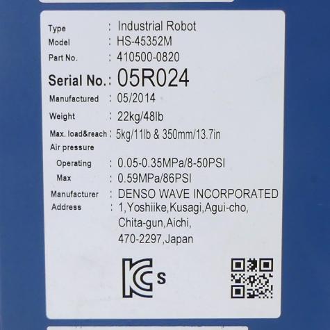 Scara-Roboter mit Steuerung HS-45352M HS-45352M  Neuwertig