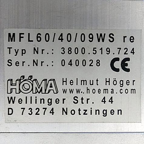 Leuchte MFL60/40/09WS Gebraucht