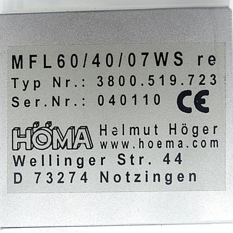 Leuchte MFL60/40/07WS Gebraucht