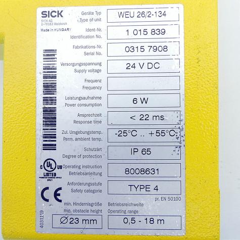 Sensor WSU 26/2-134 Used