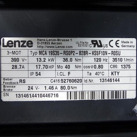 Servomotor MCA-19S35-RS0P2-B28R-KS5F10N-R0SU  Gebraucht