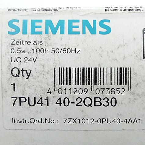 Zeitrelais 7PU41 40-2QB30 Neu OVP