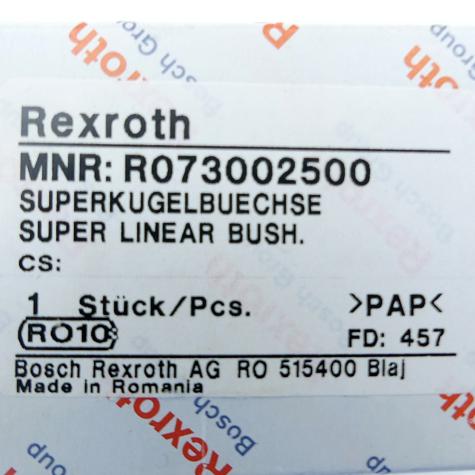 Super Linear Bushing R073002500 New FS