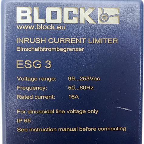 Einschaltstrombegrenzer ESG 3 Gebraucht