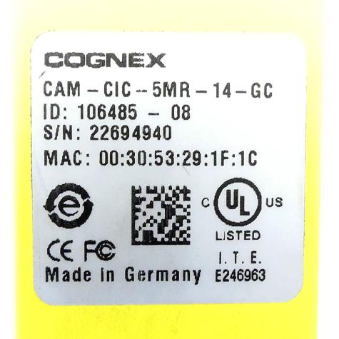 GigE Vision Kamera CAM-CIC-5MR-14-GC Gebraucht