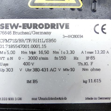 Servomotor 01.7185547001.0001.15 Used
