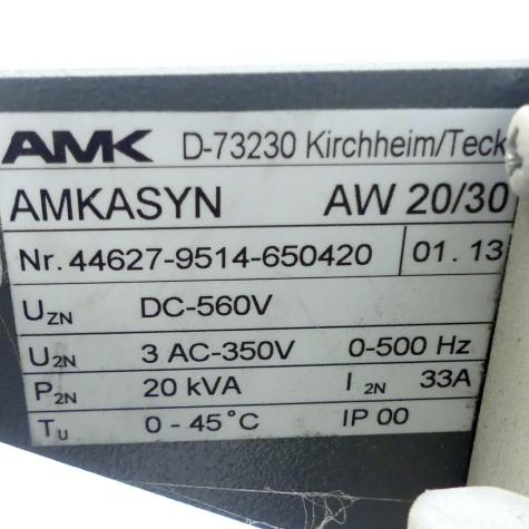 Wechselrichter  (Version 01.13) AMKASYN AW 20/30 Gebraucht
