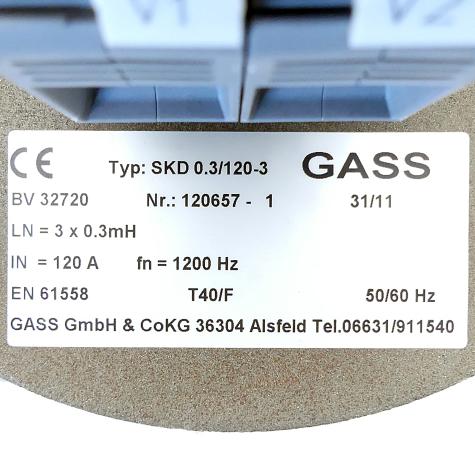 Drossel SKD 0.3/120-3 Gebraucht