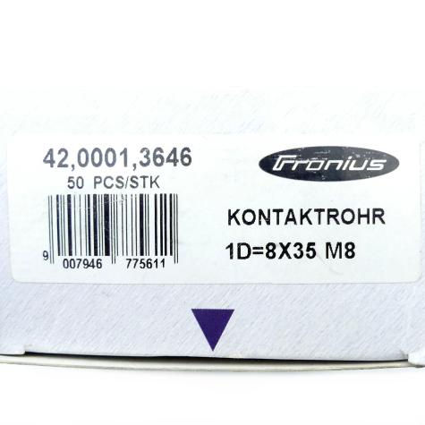 Kontaktrohr Pack 50 Stk.  Neu OVP