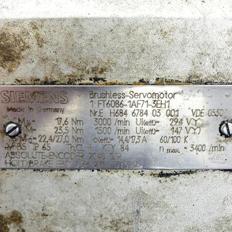 Bürstenloser Servomotor  Gebraucht