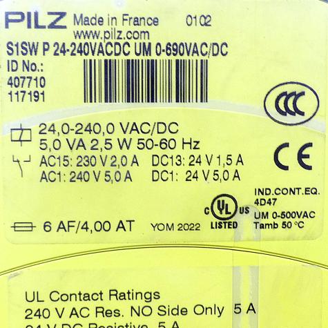 Monitoring Relay S1SW P UB24-240VACDC/UM690VACDC/ta30s Used