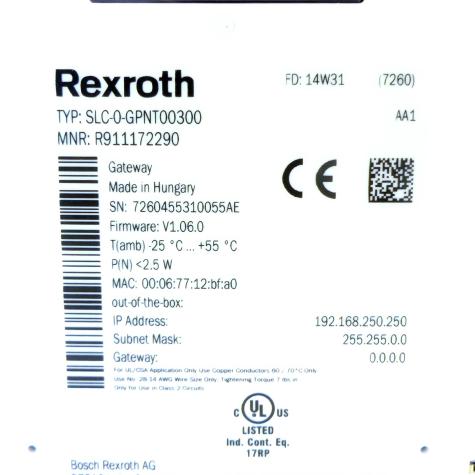 Input/output module SLC-0-GPNT00300  New