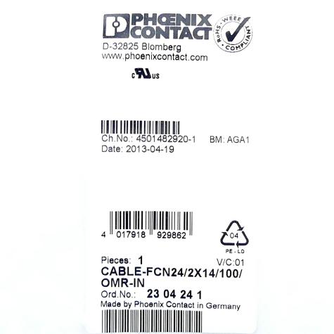 Cable CABLE-FCN24/2X14/100/OMR-IN New FS