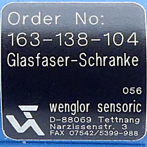 Glasfaserlichtleiter-Schranke  